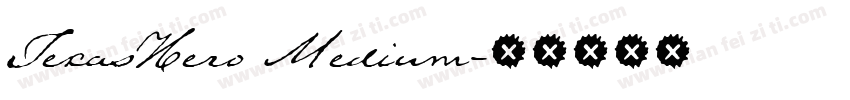 TexasHero Medium字体转换